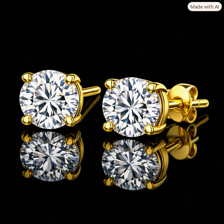 LAB DIAMOND EARRINGS