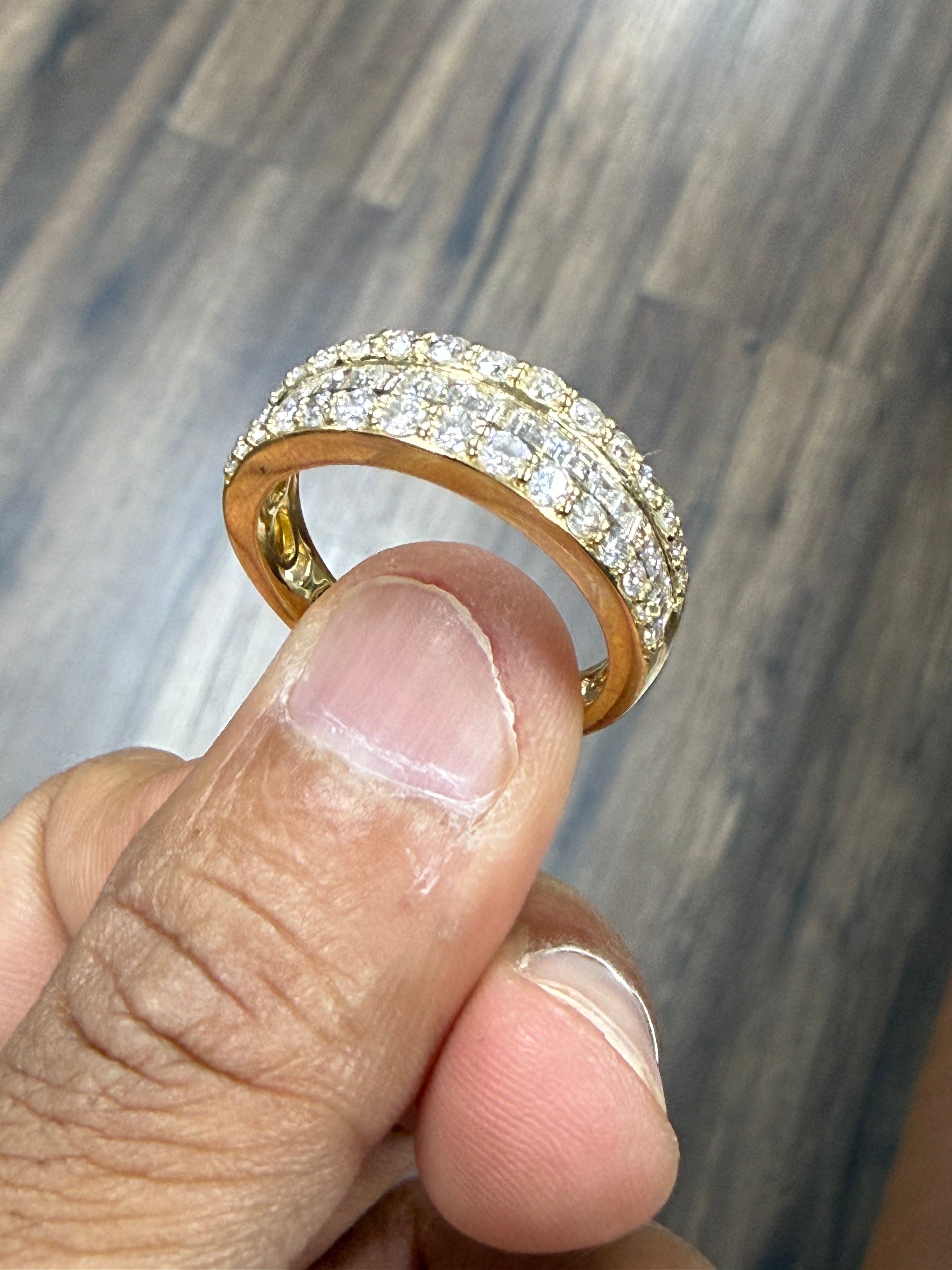 Mens Natural Diamonds Band