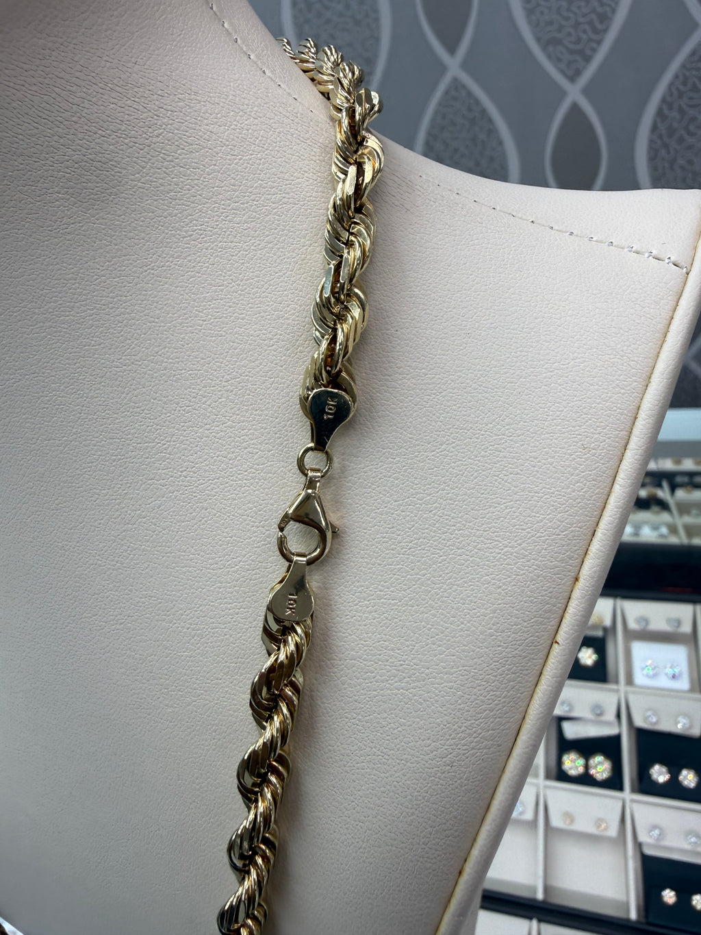 10KT Solid Rope Chain